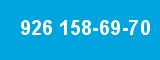 926 158-69-70